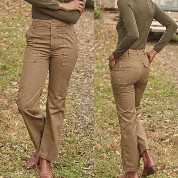 Doen Wilder Pant In Deep Army Green 25 NWT
